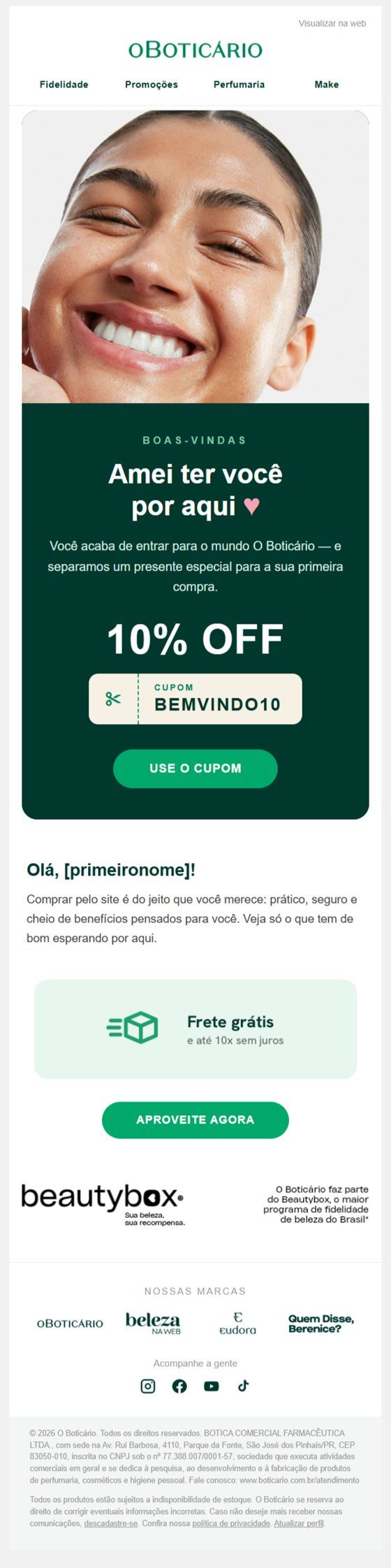 Onboarding — O Boticário