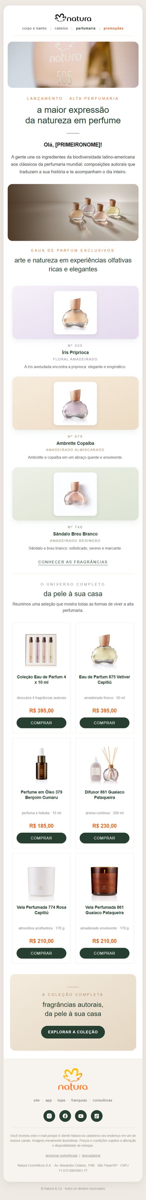 Alta Perfumaria — Natura