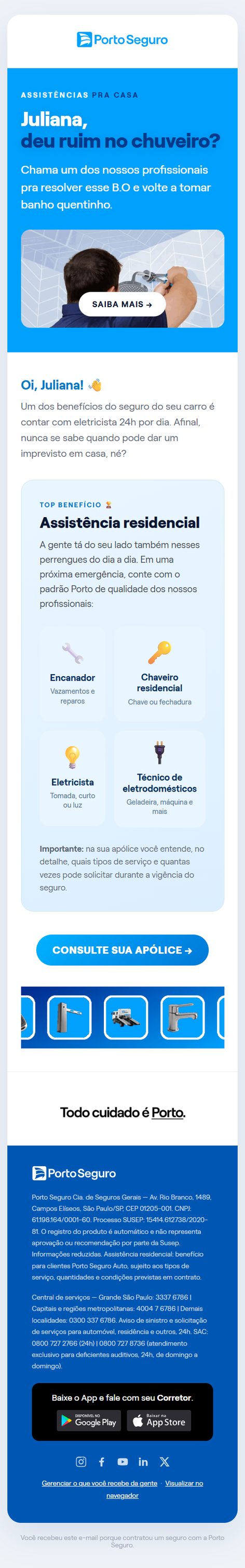 Benefícios · Porto